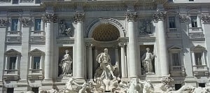 La splendida Fontana di Trevi a Roma