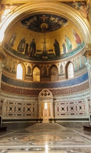 L'abside della Basilica di San Giovanni in Laterano a Roma
